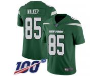 #85 Limited Wesley Walker Green Football Home Men's Jersey New York Jets Vapor Untouchable 100th Season
