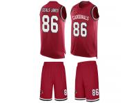 #86 Ricky Seals-Jones Red Football Men's Jersey Arizona Cardinals Tank Top Suit