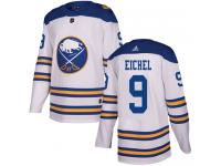 #9 Adidas Authentic Jack Eichel Men's White NHL Jersey - Buffalo Sabres 2018 Winter Classic