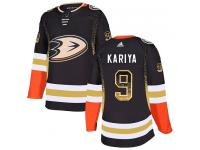 #9 Adidas Authentic Paul Kariya Men's Black NHL Jersey - Anaheim Ducks Drift Fashion