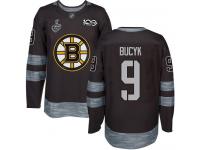 #9 Johnny Bucyk Black Hockey Men's Jersey Boston Bruins 2019 Stanley Cup Final Bound 1917-2017 100th Anniversary