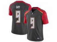 #9 Limited Matt Gay Gray Football Men's Jersey Tampa Bay Buccaneers Inverted Legend Vapor Rush