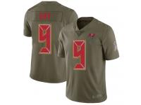 #9 Limited Matt Gay Olive Football Men's Jersey Tampa Bay Buccaneers 2017 Salute to Service