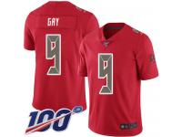 #9 Limited Matt Gay Red Football Men's Jersey Tampa Bay Buccaneers Rush Vapor Untouchable 100th Season