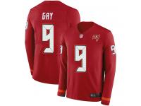 #9 Limited Matt Gay Red Football Men's Jersey Tampa Bay Buccaneers Therma Long Sleeve