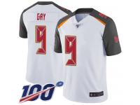 #9 Limited Matt Gay White Football Road Men's Jersey Tampa Bay Buccaneers Vapor Untouchable 100th Season