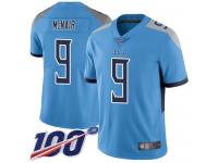 #9 Limited Steve McNair Light Blue Football Alternate Men's Jersey Tennessee Titans Vapor Untouchable 100th Season