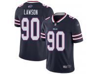 #90 Limited Shaq Lawson Navy Blue Football Men's Jersey Buffalo Bills Inverted Legend Vapor Rush