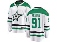 #91 Breakaway Tyler Seguin White NHL Away Men's Jersey Dallas Stars