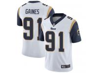 #91 Limited Greg Gaines White Football Road Men's Jersey Los Angeles Rams Vapor Untouchable