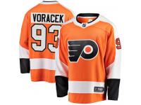 #93 Breakaway Jakub Voracek Orange NHL Home Men's Jersey Philadelphia Flyers