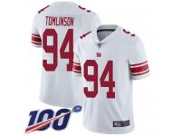 #94 Limited Dalvin Tomlinson White Football Road Men's Jersey New York Giants Vapor Untouchable 100th Season
