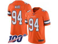 #94 Limited DeMarcus Ware Orange Football Men's Jersey Denver Broncos Rush Vapor Untouchable 100th Season