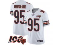 #95 Limited Roy Robertson-Harris White Football Road Men's Jersey Chicago Bears Vapor Untouchable 100th Season