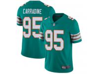 #95 Limited Tank Carradine Aqua Green Football Alternate Men's Jersey Miami Dolphins Vapor Untouchable