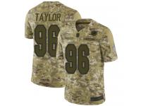#96 Limited Vincent Taylor Camo Football Men's Jersey Miami Dolphins 2018 Salute to Service