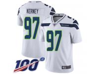 #97 Limited Patrick Kerney White Football Road Men's Jersey Seattle Seahawks Vapor Untouchable 100th Season