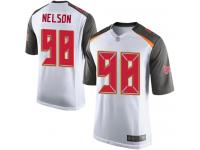 #98 Game Anthony Nelson White Football Road Youth Jersey Tampa Bay Buccaneers
