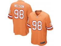 #98 Limited Anthony Nelson Orange Football Alternate Youth Jersey Tampa Bay Buccaneers
