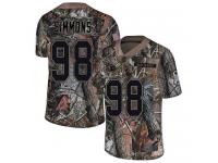 #98 Limited Jeffery Simmons Camo Football Men's Jersey Tennessee Titans Rush Realtree