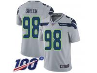 #98 Limited Rasheem Green Grey Football Alternate Men's Jersey Seattle Seahawks Vapor Untouchable 100th Season