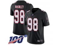 #98 Limited Takkarist McKinley Black Football Alternate Men's Jersey Atlanta Falcons Vapor Untouchable 100th Season
