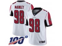 #98 Limited Takkarist McKinley White Football Road Men's Jersey Atlanta Falcons Vapor Untouchable 100th Season