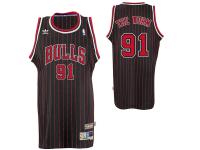 adidas Dennis Rodman Chicago Bulls The Worm Soul Swingman Nickname Jersey - Black