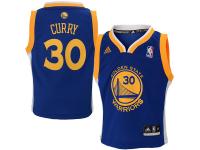 adidas Golden State Warriors Stephen Curry Toddler Replica Road Jersey - Royal Blue