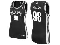 adidas Jason Collins Brooklyn Nets Women's Replica Road Jersey - Black