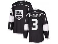Adidas NHL Men's Dion Phaneuf Black Home Authentic Jersey - #3 Los Angeles Kings