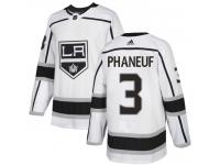 Adidas NHL Men's Dion Phaneuf White Away Authentic Jersey - #3 Los Angeles Kings