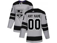 Adidas NHL Men's Gray Third Authentic Jersey - Customized Los Angeles Kings