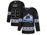 Adidas NHL Men's Ian Cole Black Authentic Jersey - #28 Colorado Avalanche Team Logo Fashion