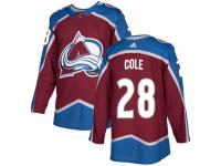 Adidas NHL Men's Ian Cole Burgundy Red Home Authentic Jersey - #28 Colorado Avalanche