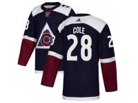 Adidas NHL Men's Ian Cole Navy Blue Alternate Authentic Jersey - #28 Colorado Avalanche