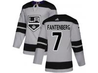 Adidas NHL Men's Oscar Fantenberg Gray Alternate Authentic Jersey - #7 Los Angeles Kings