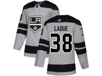 Adidas NHL Men's Paul LaDue Gray Alternate Authentic Jersey - #38 Los Angeles Kings