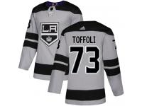 Adidas NHL Men's Tyler Toffoli Gray Alternate Authentic Jersey - #73 Los Angeles Kings