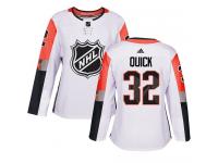 Adidas NHL Women's Jonathan Quick White Authentic Jersey - #32 Los Angeles Kings 2018 All-Star Pacific Division