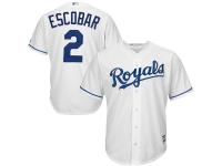 Alcides Escobar Kansas City Royals Majestic 2015 Cool Base Player Jersey - White