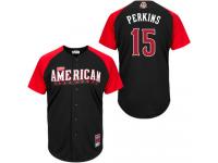 American League Authentic Twins #15 Glen Perkins 2015 All-Star Stitched Jersey