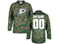 Anaheim Ducks Reebok Veteran's Day Custom Practice Jersey - Digital Camo
