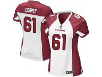 Arizona Cardinals Jonathan Cooper Women's Road Jersey - White Nike NFL #61 Game