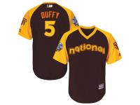 Authentic Matt Duffy Youth San Francisco Giants Brown 2016 All-Star National League BP Cool Base Jersey