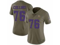Aviante Collins Women's Minnesota Vikings Nike 2017 Salute to Service Jersey - Limited Green