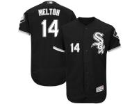 Black Bill Melton Men #14 Majestic MLB Chicago White Sox Flexbase Collection Jersey