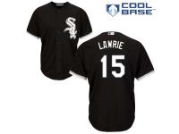 Black Brett Lawrie Men #15 Majestic MLB Chicago White Sox Cool Base Alternate Jersey