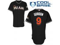 Black Dee Gordon Men #9 Majestic MLB Miami Marlins Cool Base Alternate Jersey