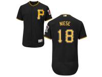 Black Jonathon Niese Men #18 Majestic MLB Pittsburgh Pirates Flexbase Collection Jersey